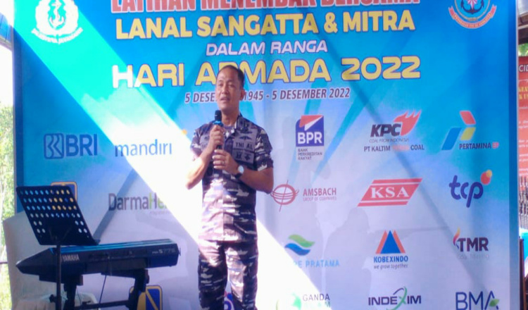 Sambut Hari Armada TNI AL 2022, Lanal Sangatta Gelar Fun Shooting