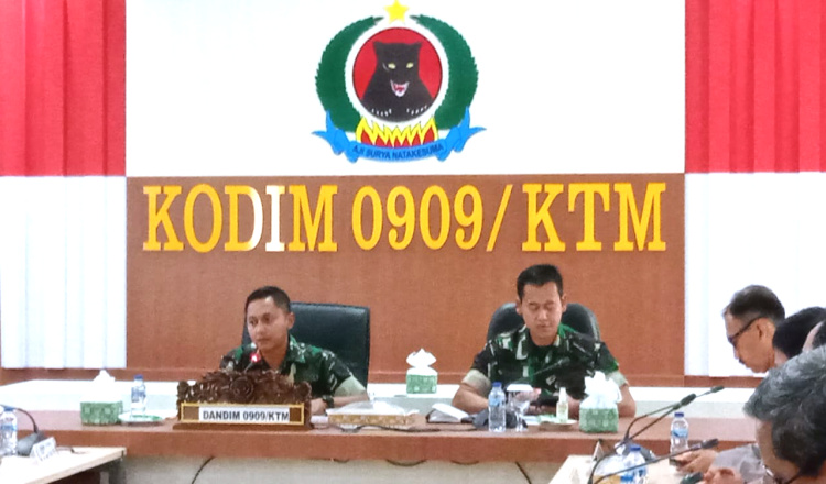 Pimpin Rapat Koordinasi Penanggulangan Bencana, Dandim 0909/Kutai Timur Tekankan Hal Ini