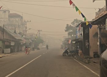 Perjalanan Palangkaraya-Buntok Sepanjang 200 km Penuh Asap Pekat